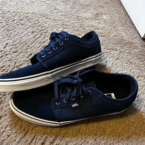 Vans Men's Dark Blue Canvas Sneakers